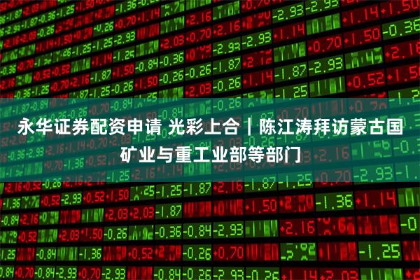 永华证券配资申请 光彩上合｜陈江涛拜访蒙古国矿业与重工业部等部门