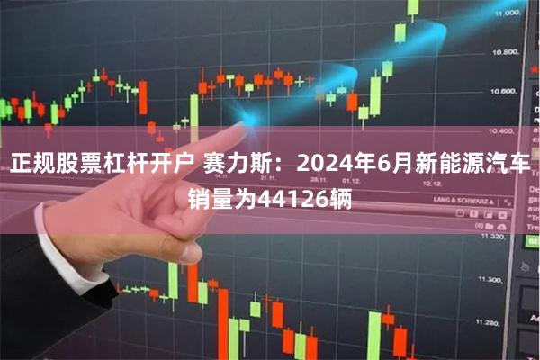 正规股票杠杆开户 赛力斯：2024年6月新能源汽车销量为44126辆