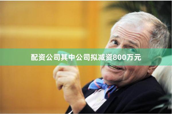 配资公司其中公司拟减资800万元